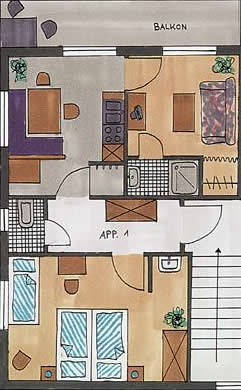 Grundriss Ferienwohnung Nitsche