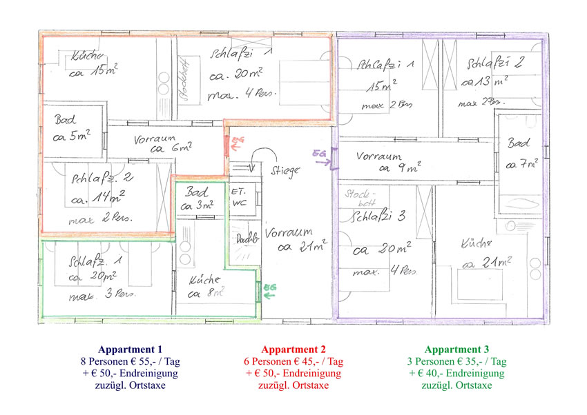 Appartmenthaus Stanglauer - Plan