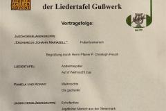 Adventkonzert der Liedertafel Gußwerk, Foto: Ing. Franz Peter Stadler