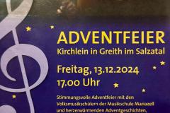 Adventfeier in Greith, Foto: Ing. Franz Peter Stadler