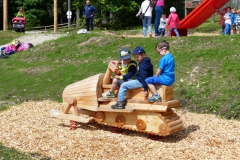 Ein Skidoo aus Holz