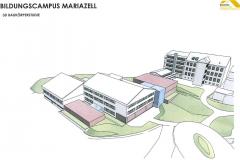 Pläne für den Bildungscampus Mariazell - Brucker Wohn- und Kommunalbau GmbH
