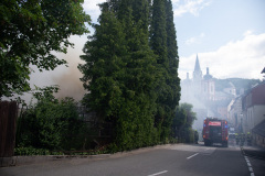 Brand im Zentrum von Mariazell - Foto: Josef Kuss Brand im Zentrum von Mariazell - Foto: Josef Kuss