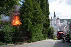 Brand im Zentrum von Mariazell - Foto: Josef Kuss Brand im Zentrum von Mariazell - Foto: Josef Kuss