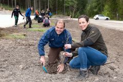 Bepflanzung des neuen Parkplatzes am Erlaufsee - Foto: Josef  Kuss