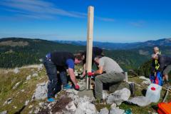 Neues Gipfelkreuz am Fallenstein, Foto: Alpenverein Mariazellerland