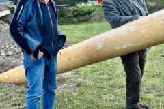 Maibaumaufstellen 2026 beim Gasthof Franzbauer im Salzatal – Foto: Ing. Franz Peter Stadler
