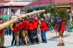 Maibaumaufstellen 2023, Foto: Mariazell Online