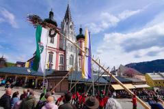 Maibaumaufstellen 2023, Foto: Mariazell Online