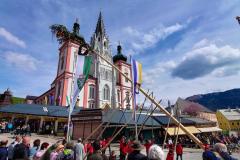 Maibaumaufstellen 2023, Foto: Mariazell Online