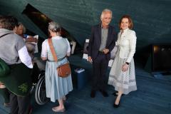 Kurator Günther Holler-Schuster und Landesrätin Simone Schmiedtbauer bei der ersten Begehung - Foto: Universalmuseum Joanneum/J.J. Kucek