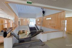 Baufortschritt am Schulneubau Mariazell, Stiegenhaus - Foto: Mariazell Online