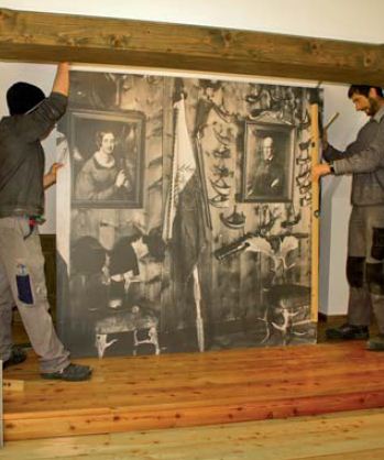 Die Arbeiten zur Fertigstellung der Schausammlung "Jagd im Mariazeller Land" schreiten zügig voran.