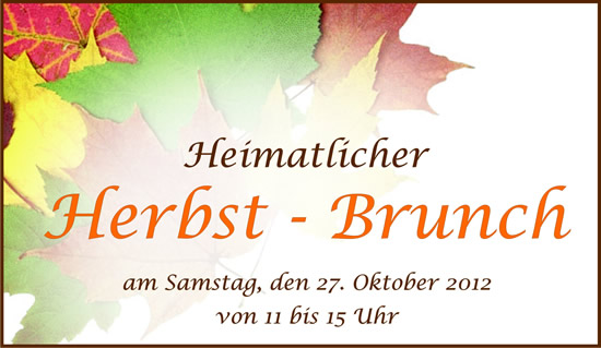 Heimatlicher Herbst - Brunch