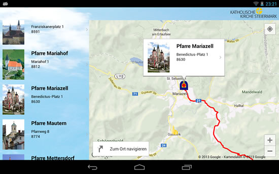 Smartphone-App "Kirche unterwegs"