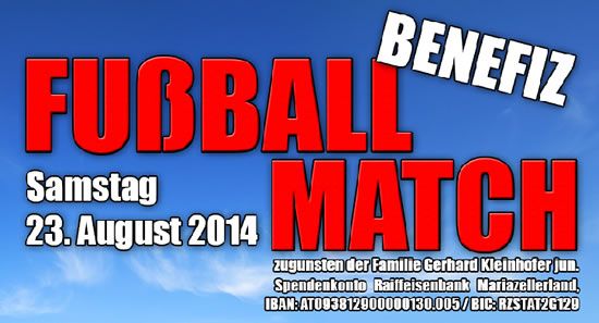 Benefiz-Fußballspiel im Mariazeller Land
