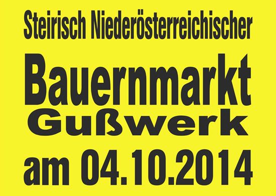Bauernmarkt 2014 in Gußwerk