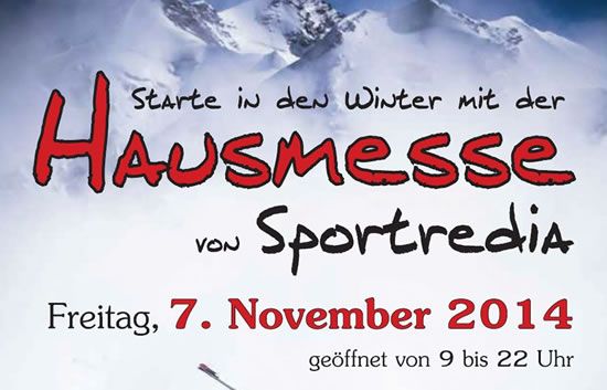 Erste Hausmesse bei "Sportredia" Erste Hausmesse bei "Sportredia"