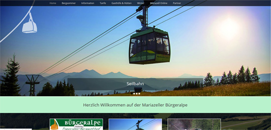 Screenshot Homepage