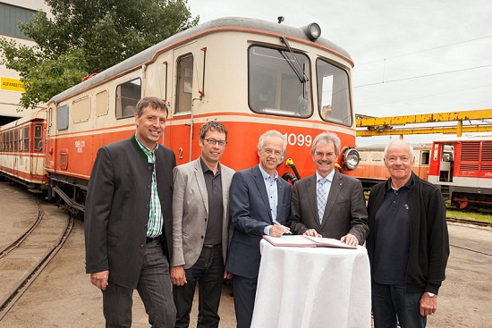 Mariazellerbahn / Foto: © NÖVOG, citronenrot Mariazellerbahn / Foto: © NÖVOG, citronenrot