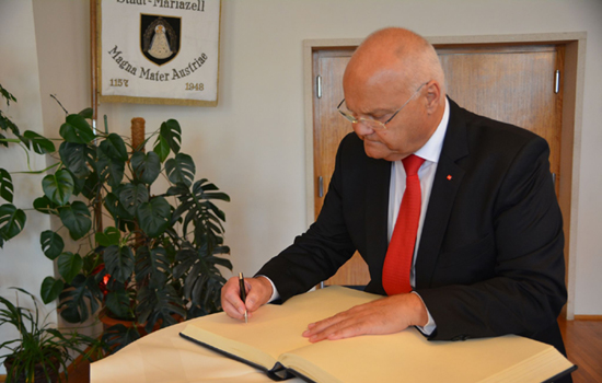 Landtagspräsident Prof. Harry Kopietz auf Besuch in Mariazell