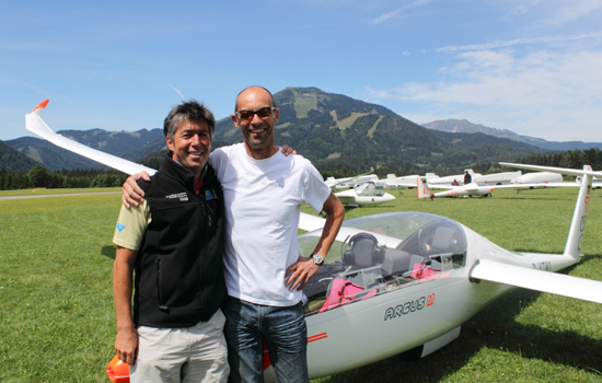 Heimo Demmerer (links) und Europameister Wolfgang Janowitsch (rechts)