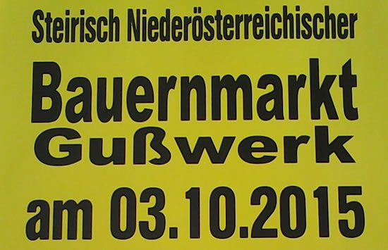 Bauernmarkt 2015 in Gußwerk Bauernmarkt 2015 in Gußwerk