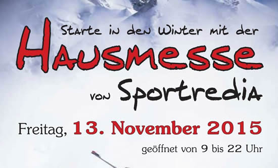 Zweite Hausmesse bei "Sportredia" Zweite Hausmesse bei "Sportredia"