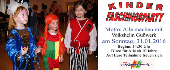 Kinder-Faschingsparty