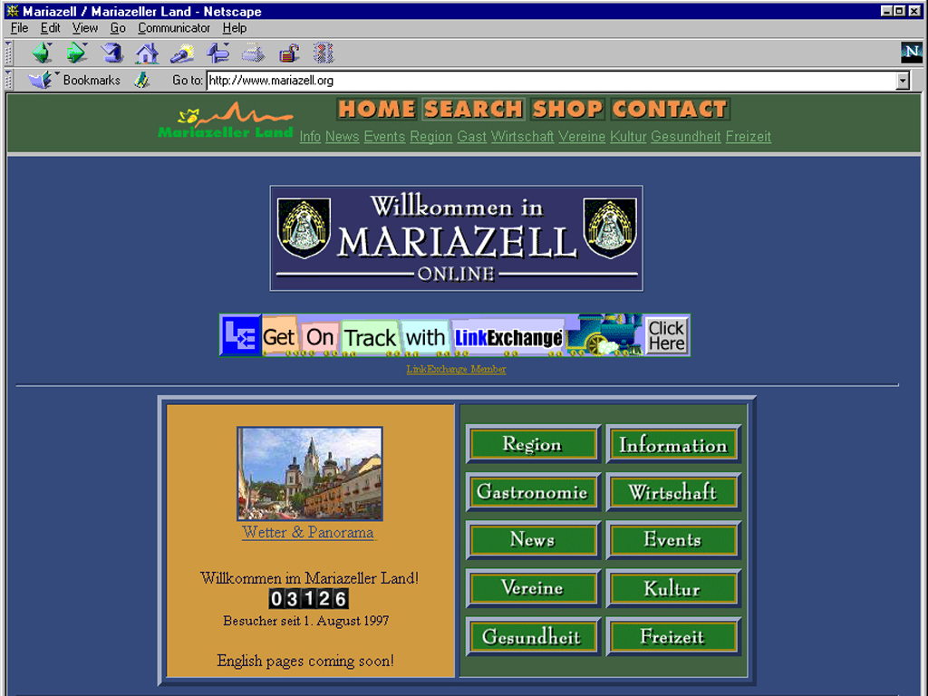Mariazell Online im Jahr 1997