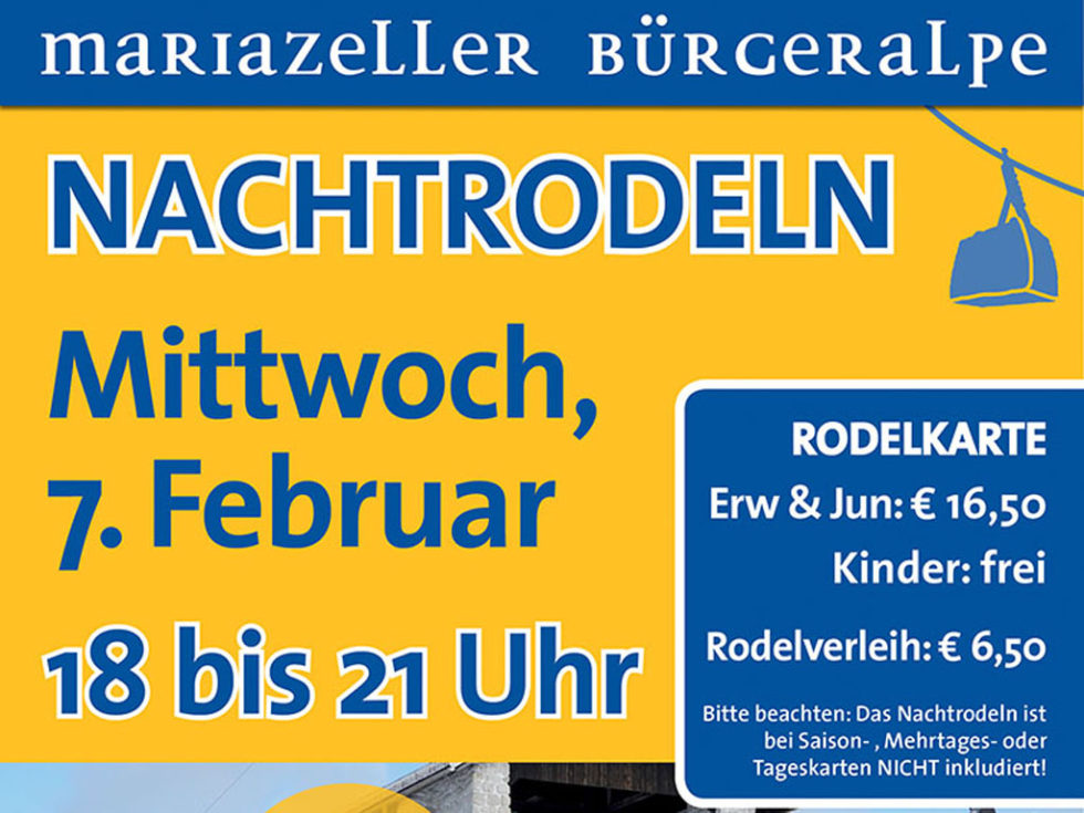 Plakat: Mariazeller Bürgeralpe Plakat: Mariazeller Bürgeralpe