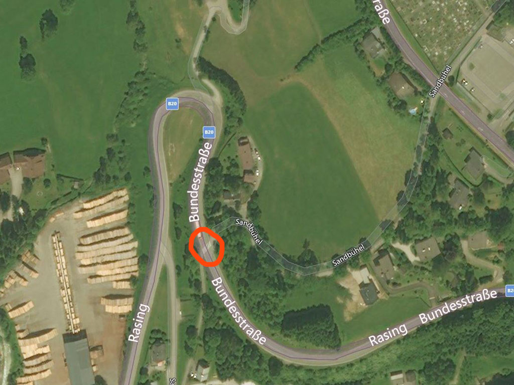 Schutzweg B20 Sandbühel