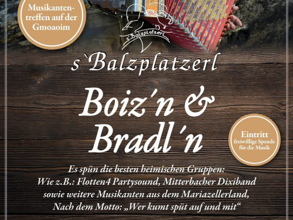 Plakat: s´Balzplatzerl Plakat: s´Balzplatzerl