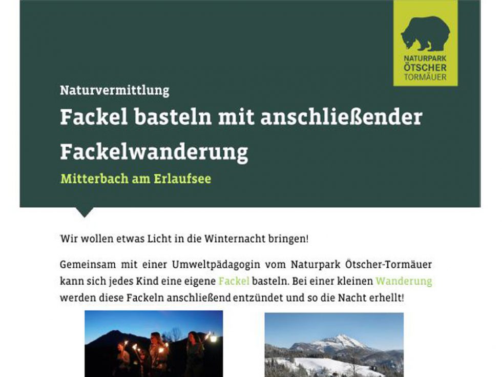 Foto: Naturpark Ötscher Tormäuer Foto: Naturpark Ötscher Tormäuer