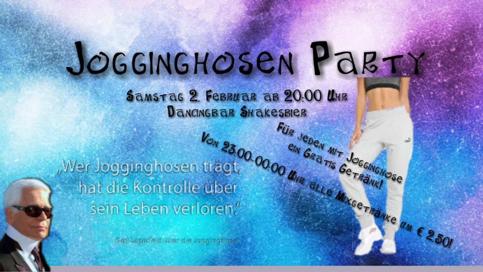 Jogginghosenparty, Foto: Dancingbar Shakesbier
