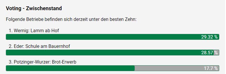 Zwischenstand Voting 18.2.2019 - Screenshot smkt.lko.at