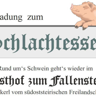 Schlachtessen Stromminger, Bild: Mariazell Online