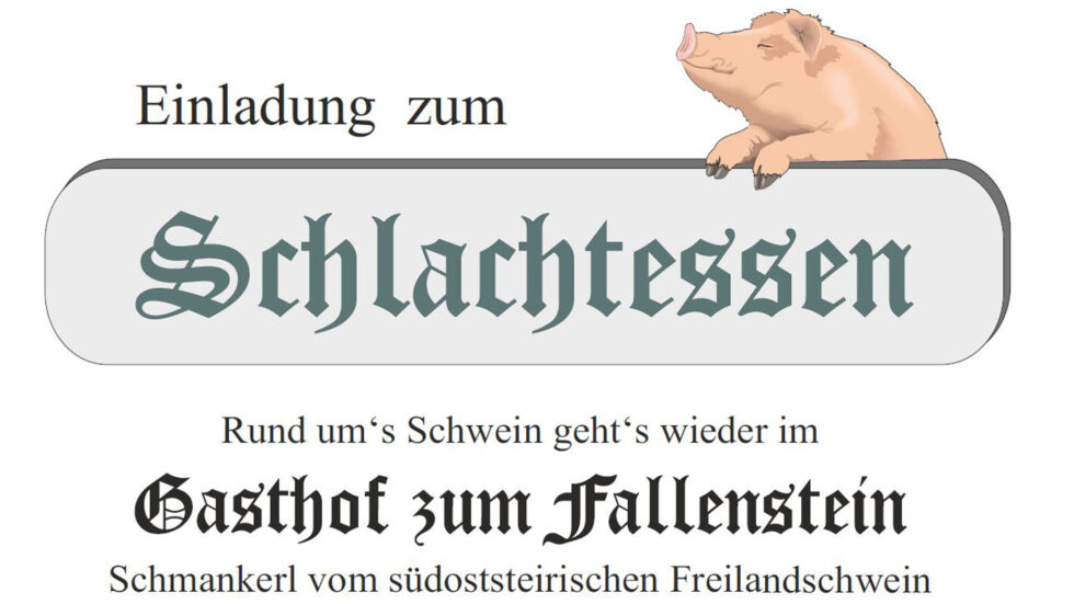 Schlachtessen Stromminger, Bild: Mariazell Online