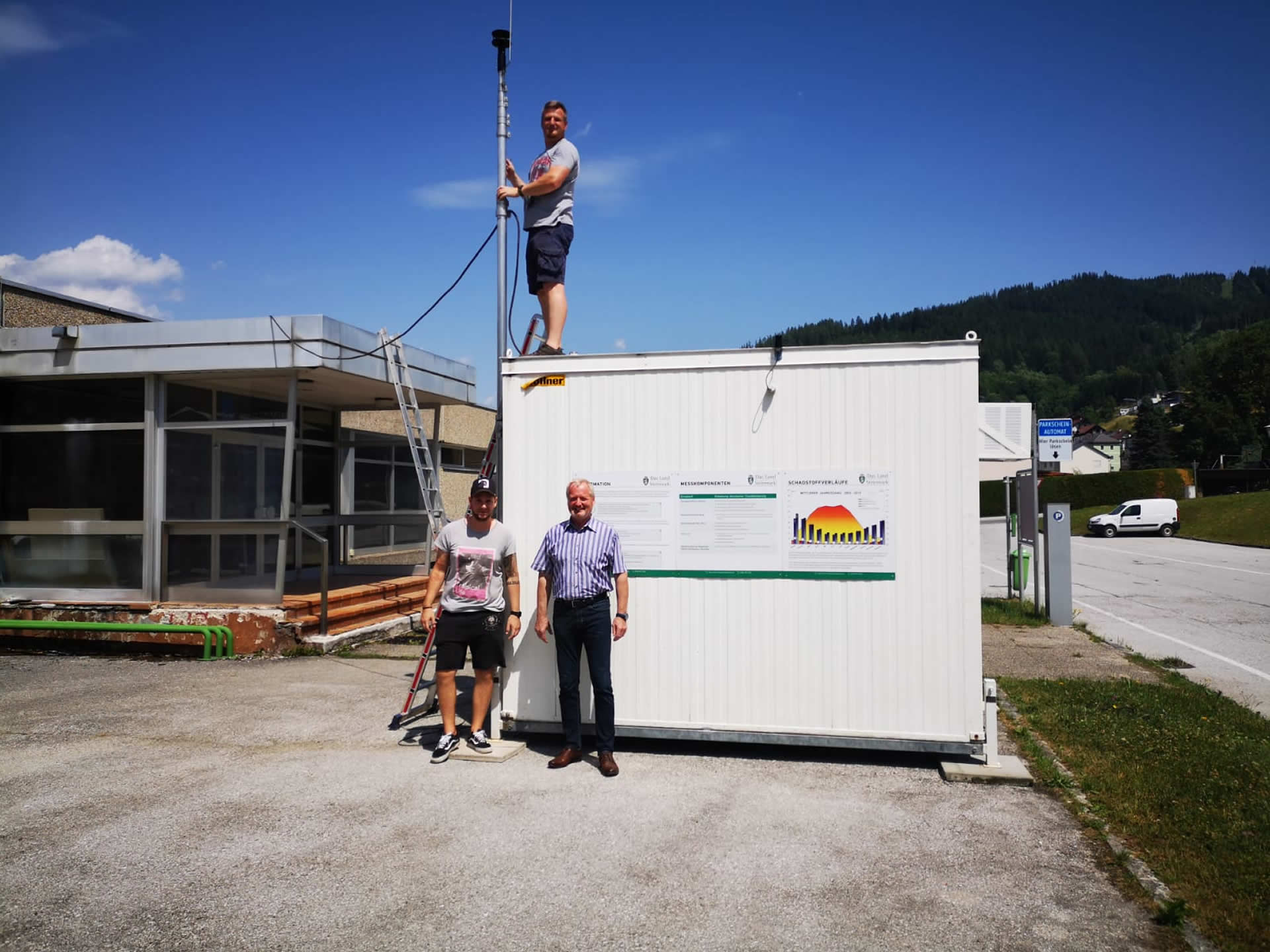 Luftgüte-Messcontainer - Foto: ÖVP Mariazeller Land