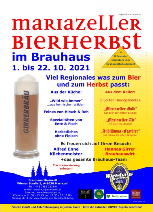 Bierherbst 2021 - Brauhaus Mariazell