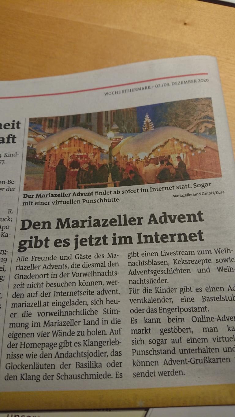 Mariazeller Online Advent Mariazeller Online Advent