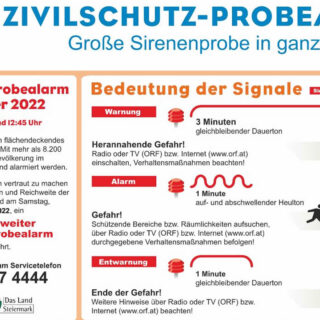 Zivilschutz-Probealarm - Foto: Zivilschutzverband Steiermark