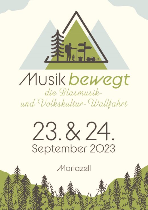 Blasmusik- und Volkskulturwallfahrt 2023 - Plakat