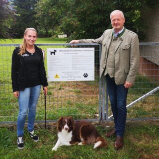 Eröffnung der Hundewiese - Foto: Cornelia Fluch, Stadtgemeinde Mariazell