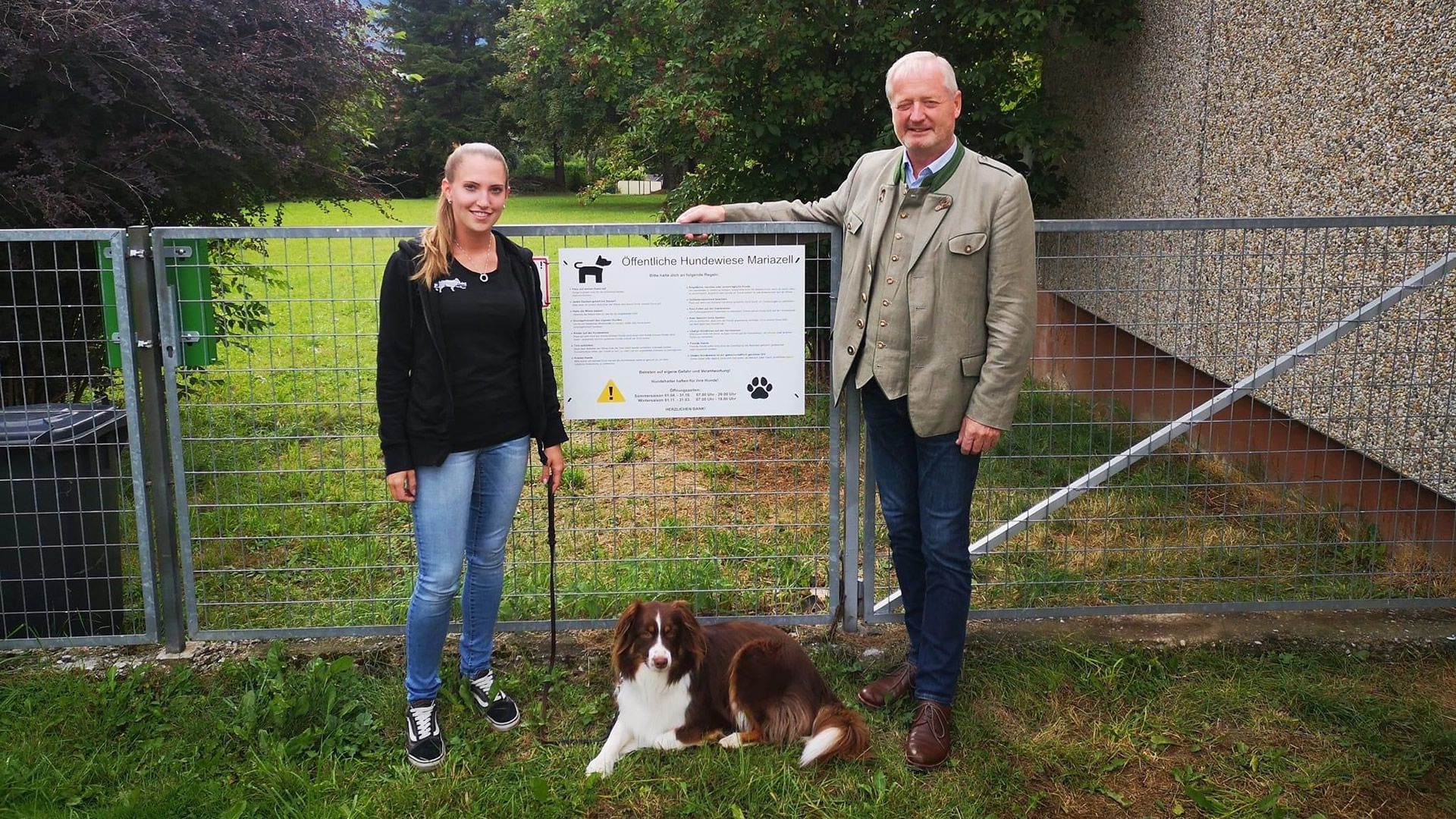 Eröffnung der Hundewiese - Foto: Cornelia Fluch, Stadtgemeinde Mariazell