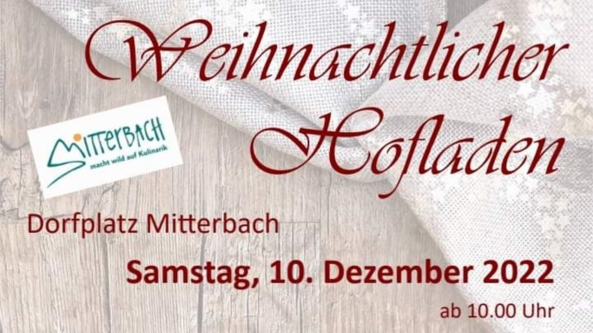 Weihnachtlicher Hofladen - Foto: Biohof Fraiss