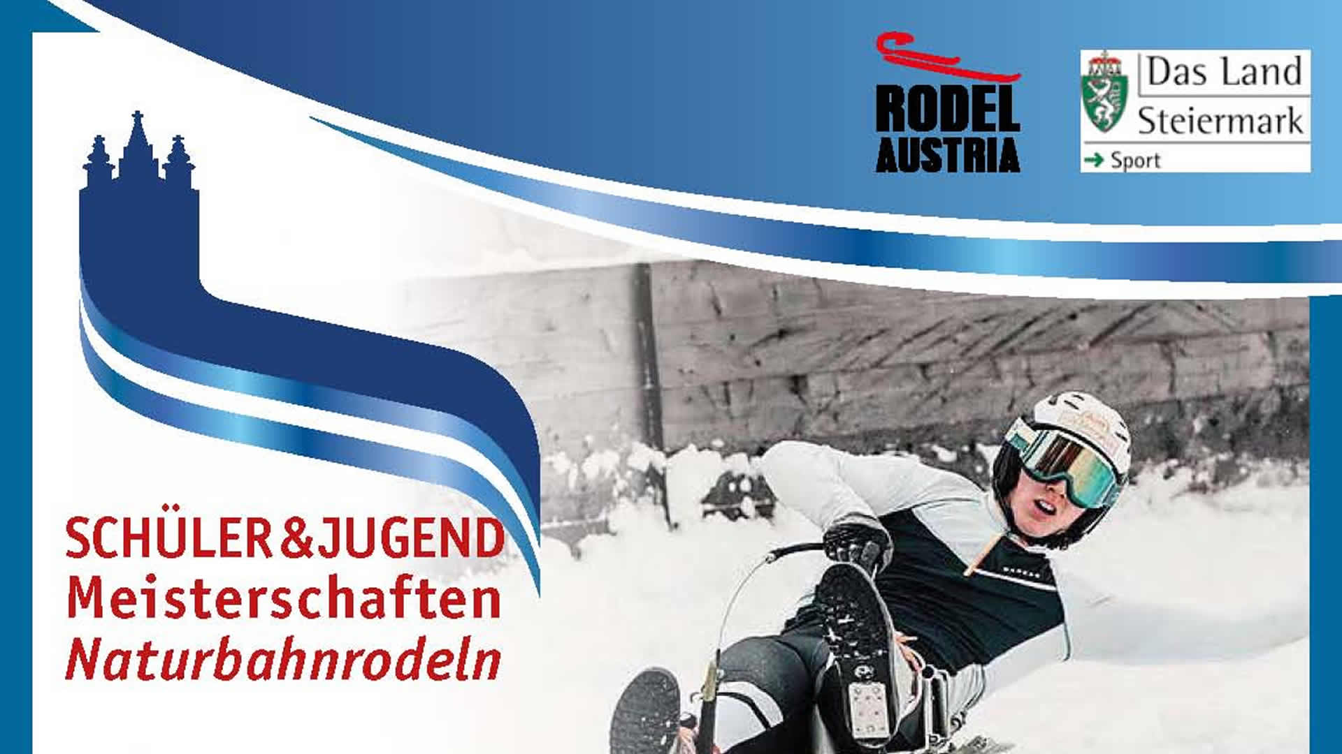 Plakat Schüler & Jugend Meisterschaft Naturbahnrodeln