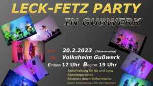 Plakat Leck-Fetz Party 2023