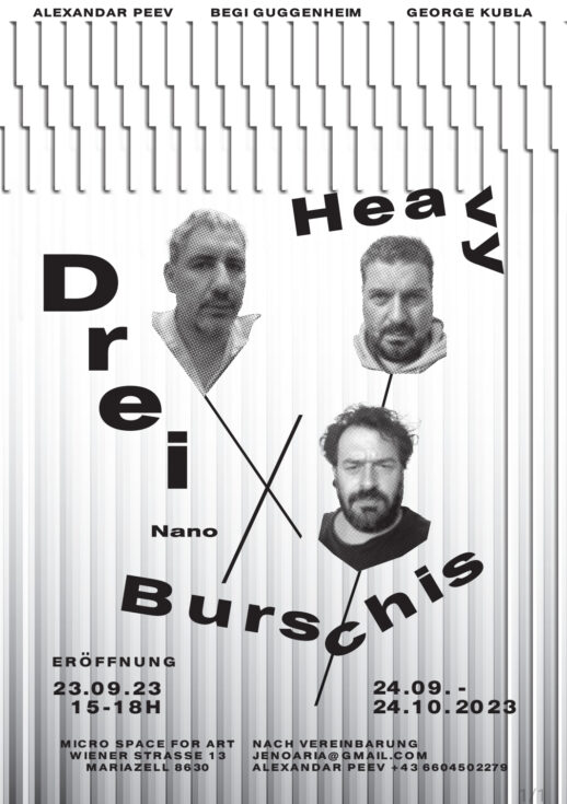 Plakat - "Drei Heavy Burschis Nano"