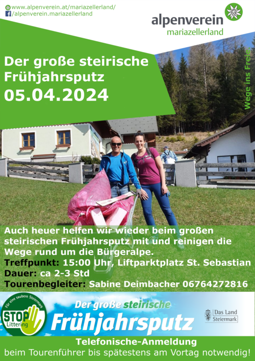 ÖAV Frühjahrsputz 2024 - Foto: Alpenverein Mariazellerland